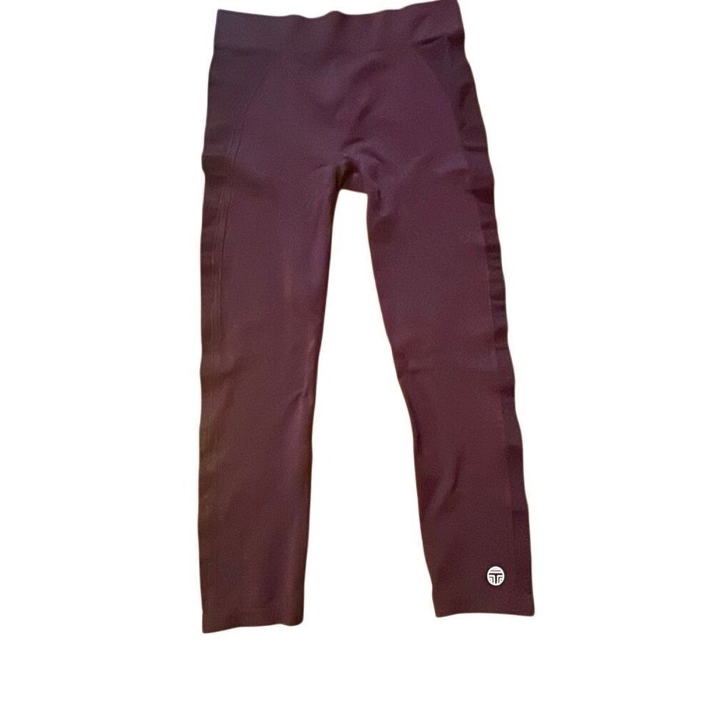 TORY BURCH SPORT | dark purple crop legging L